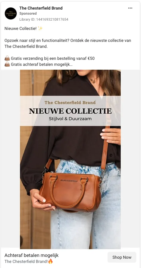 Chesterfield social ad โ dames