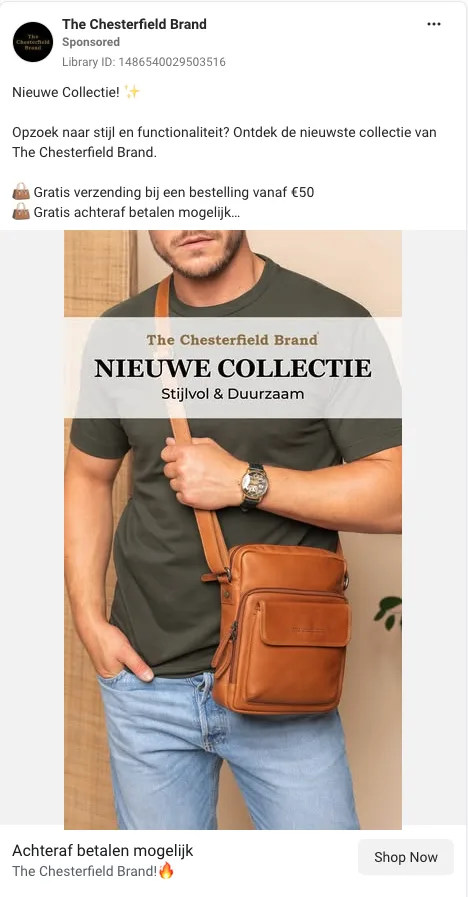 Chesterfield social ad โ heren