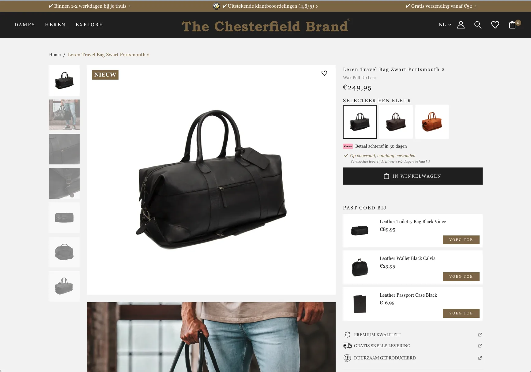The Chesterfield Brand product page