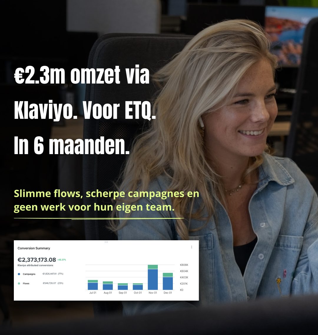 Daniek Doddema - Head of E-mail bij WindroseHQ - €2.3M omzet via Klaviyo voor ETQ in 6 maanden