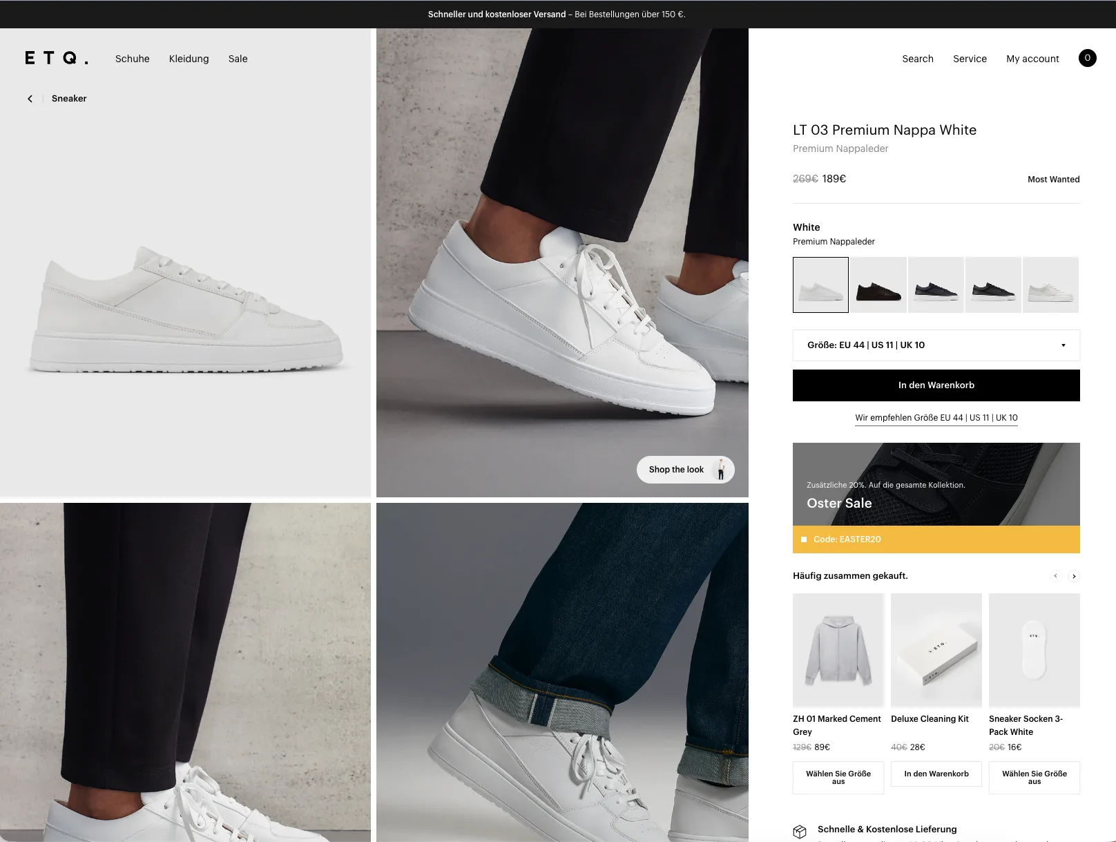 ETQ product detail page