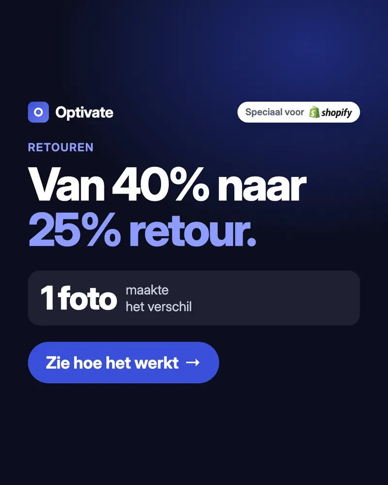 Optivate retouren-ad, variant Kort A